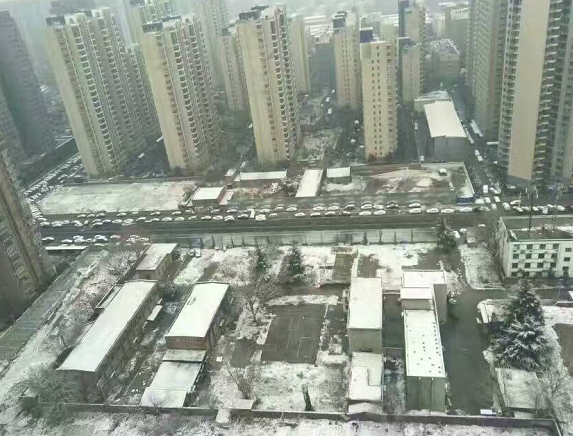 大雪覆盖的郑州